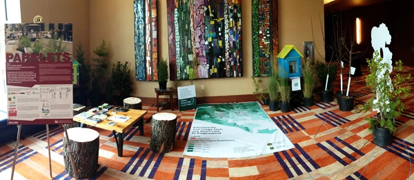 Reimagining the Canopy parklet, sponsored by the U.S. Forest Service, Parks & People, TreeBaltimore, and the Baltimore Office of Sustainability image: Deborah Steinberg