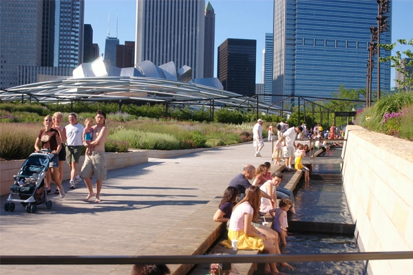 The Lurie Garden in Millennium Park - 2008 General Design Award of Excellence Winner image: Piet Oudolf