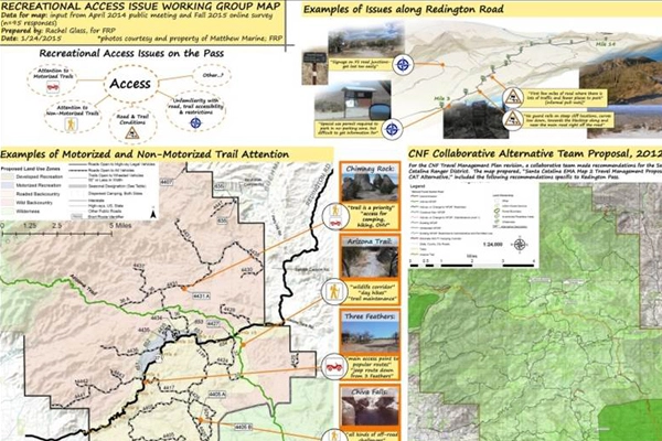 Example of access working group’s spatial analysis of access-related issues image: Rachel Glass