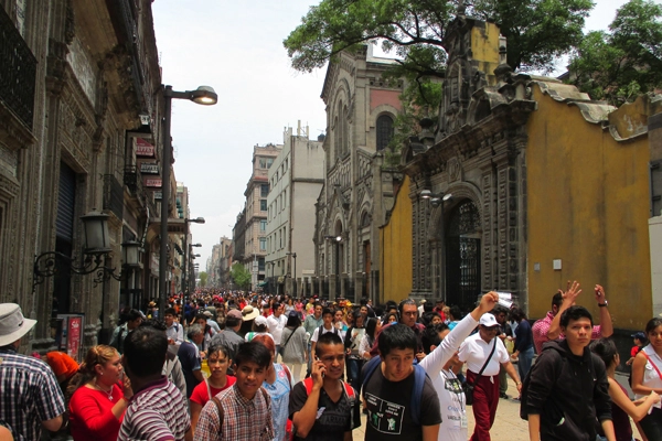 Avenida Francisco I. Madero, a pedestrian street in central Mexico City image: Erik Mustonen