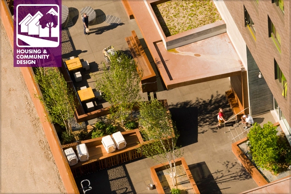 Bud Clark Commons, Portland, OR - ASLA 2013 Professional Residential Design Honor Award Winner - Mayer/Reed image: C. Bruce Forster