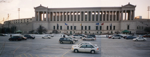 Existing condition: Soldier Field east parking lot image: courtesy of Hoerr Schaudt