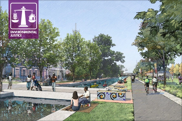 Lafitte Greenway + Revitalization Corridor image: Design Workshop, Inc.