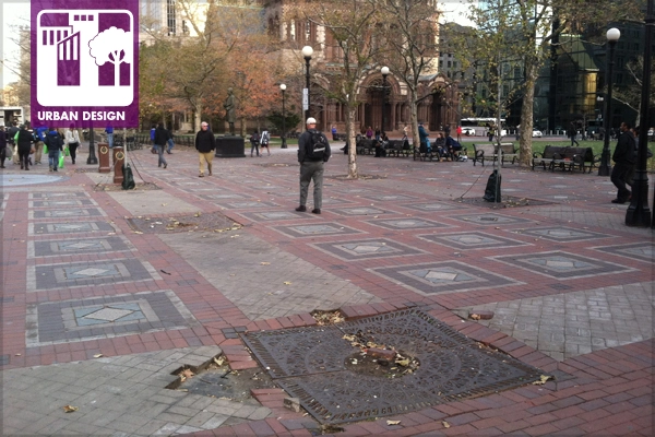 Failed project with inadequate soil volume and tree grates image: James Urban