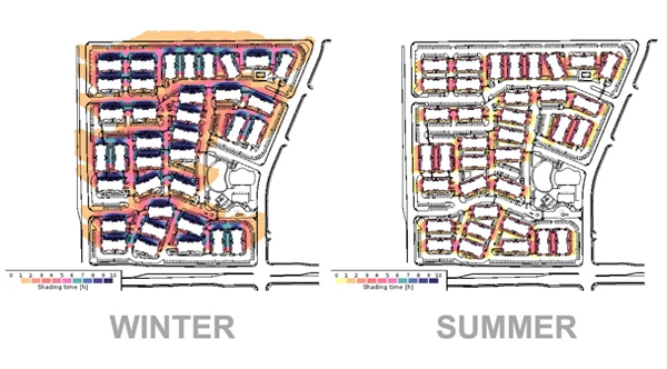 Site shade analysis tools using a combined workflow and modeling in SketchUp image: Matthew Wilkins
