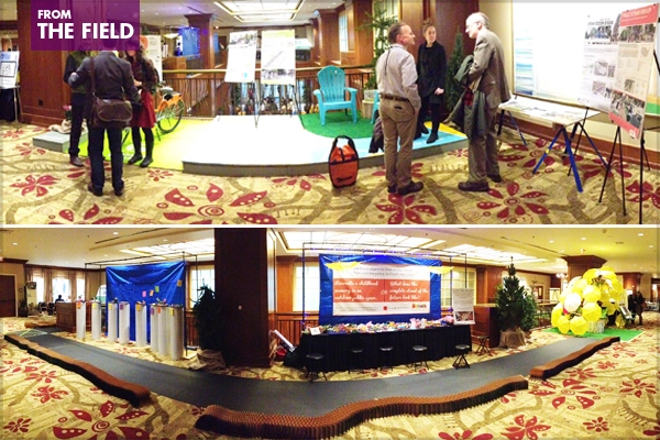 Top: Park Your Thoughts, Sponsored by Toole Design Group and City of Portland's Urban Design Studio Bottom: Tactical Engagement, Sponsored by PlaceMatters image: Shawn Balon