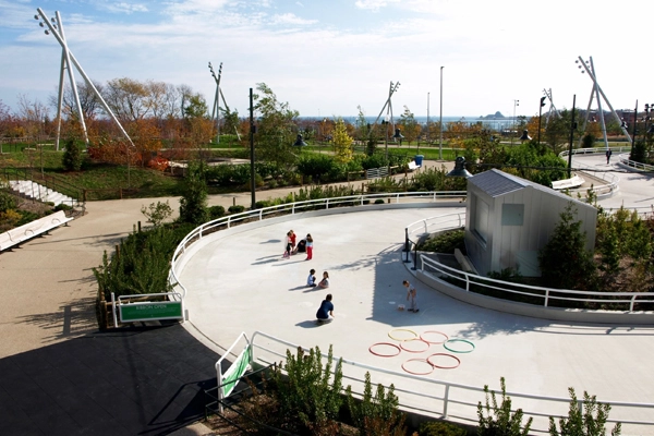 Maggie Daley Park's skating ribbon image: Alexandra Hay