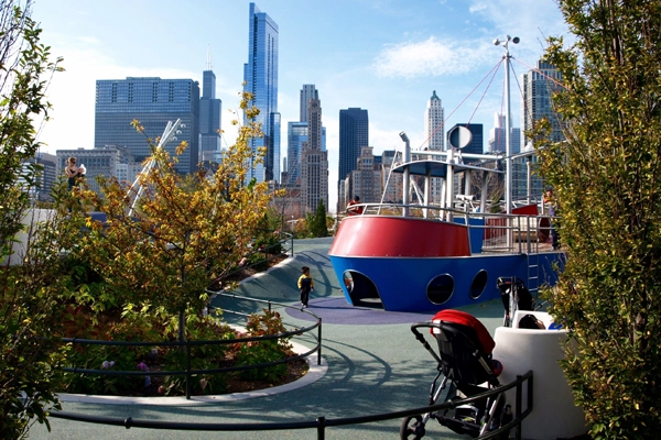 "The Sea" area of Maggie Daley Park's Play Garden image: Alexandra Hay