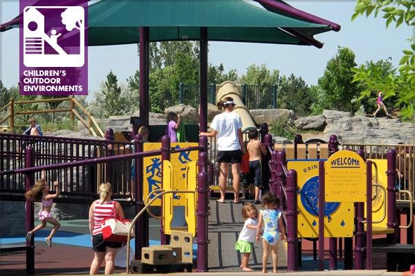 Ramp and steps located together provide equitable access to the play structure. image: Amy Wagenfeld