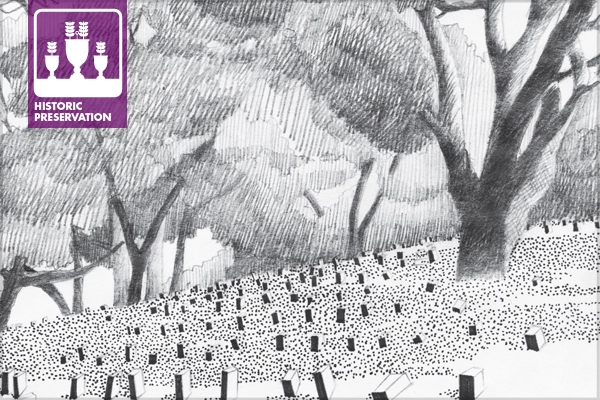 Potter's Field, Alhambra Pioneer Cemetery, Martinez, CA image: UC Berkeley students Annalise Chapa, David Koo, Yang Liu, and Mark Wessels