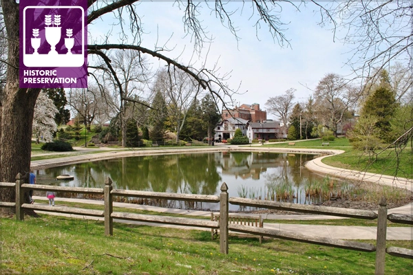 The Wilcox Park (HALS RI-1) short form historical report is the first Historic American Landscapes Survey documentation for Rhode Island. image: Library of Congress, Prints and Photographs Division, HALS RI-1