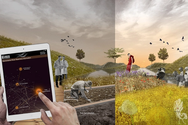 From Gold to Pearl: A Framework of Eco-friendly Industry Catalyzing River Revitalization, 2016 Student ASLA Honor Award, Analysis and Planning Category image: Lan Luo, Student Affiliate ASLA