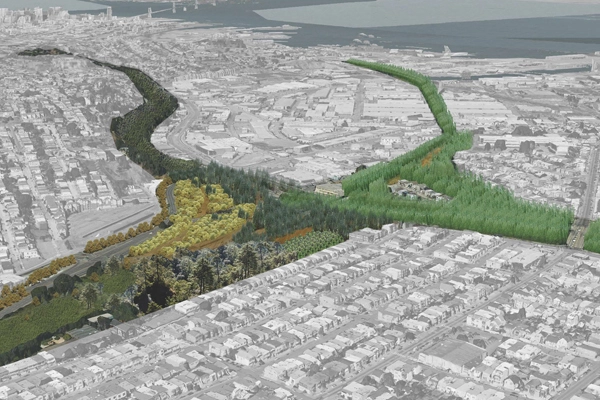 50,000 Trees, 2013 Student ASLA Honor Award, General Design Category image: Sarah Moos, Student ASLA, Graduate, University of California, Berkeley 