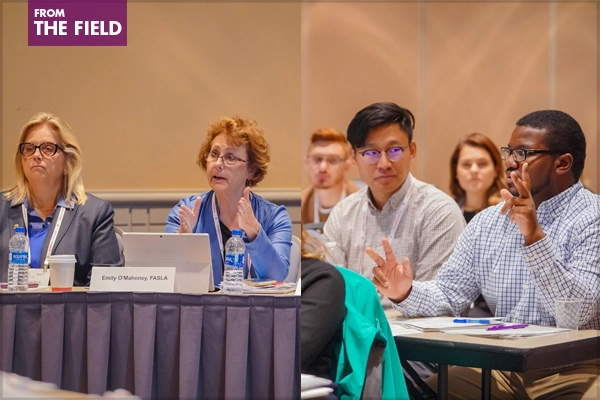 Exam prep workshop presenters and participants