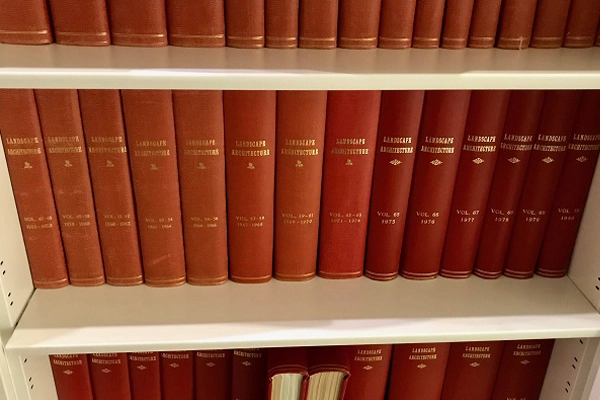 Bound volumes of Landscape Architecture Magazine