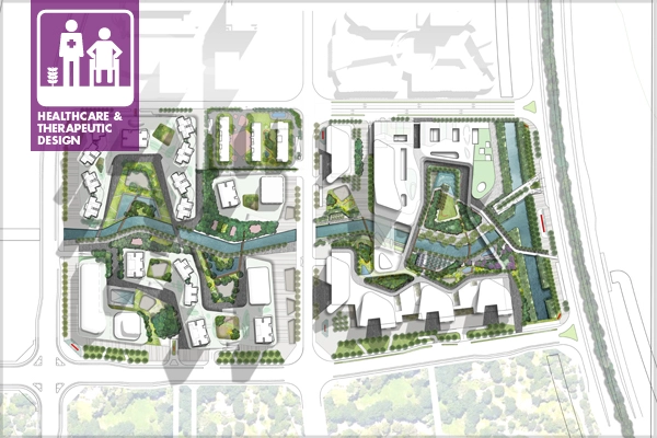 Master plan for Hengqin Hospital Healing Garden, Zhuhai, China
