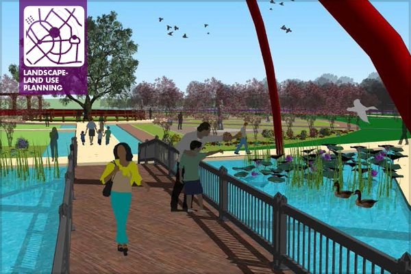 Design concept for the Burton Station Commemorative Park