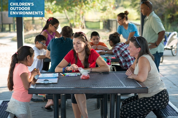 Teachers and students interacting
