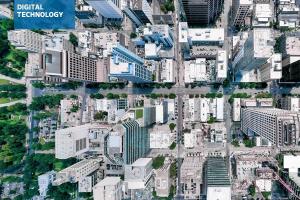Aerial photo of downtown Austin