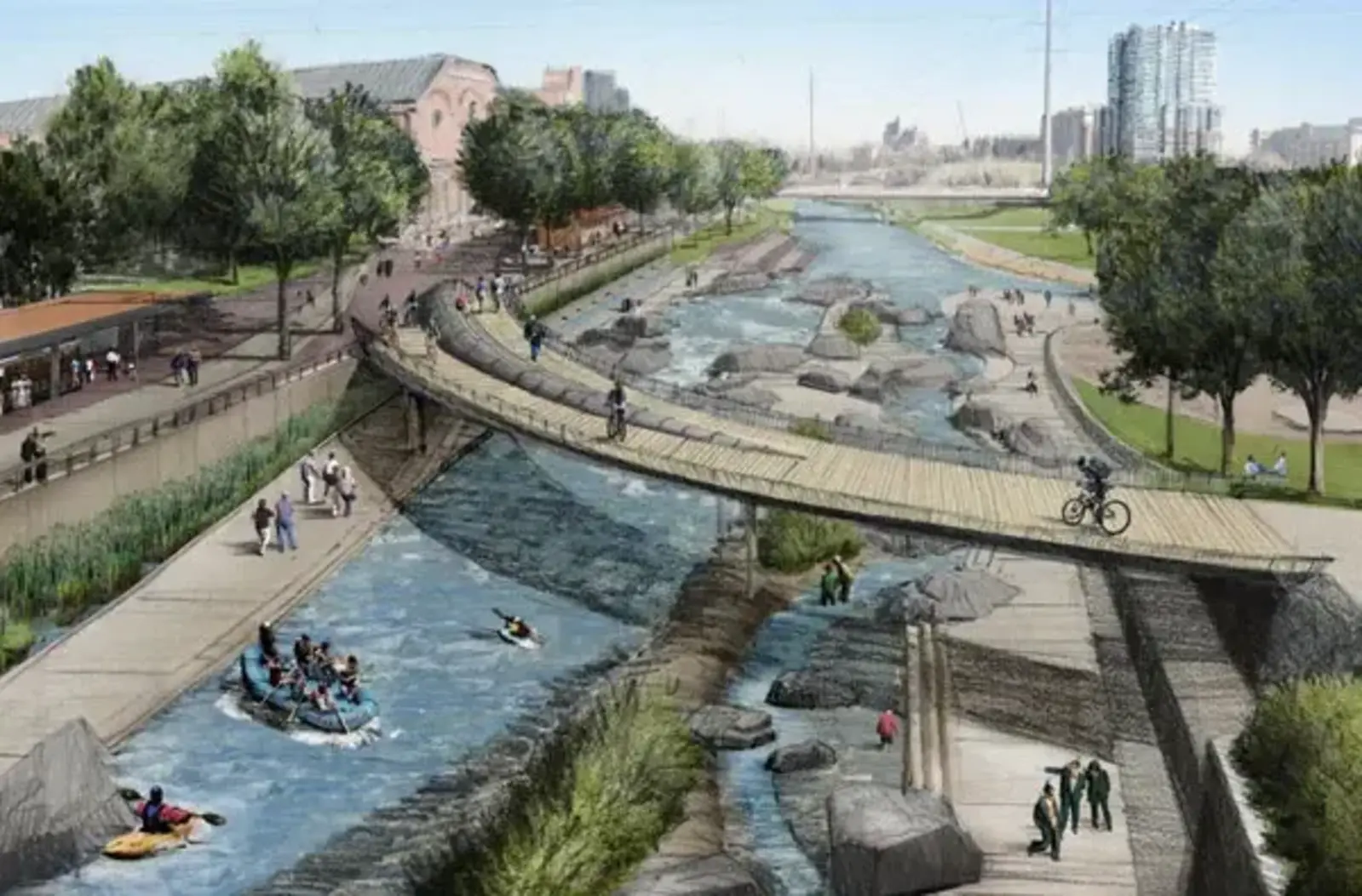 Confluence Park rendering / Wenk Associates