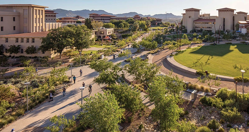 Image of The University of Texas at El Paso campus.