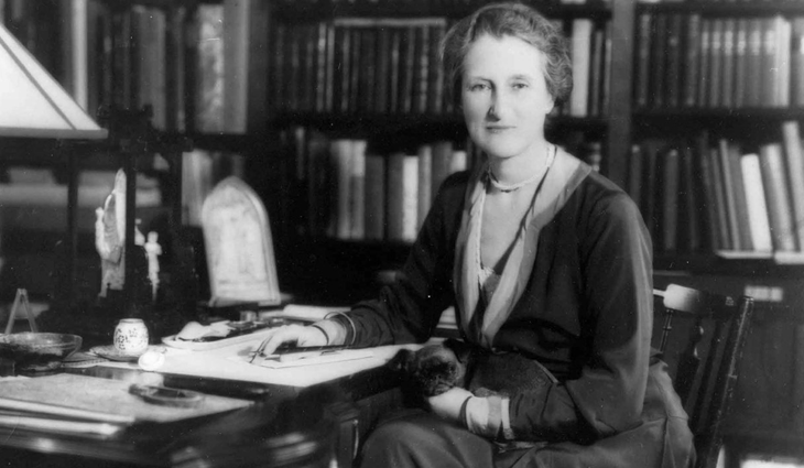 Beatrix Farrand at her desk-Courtesy of NPS